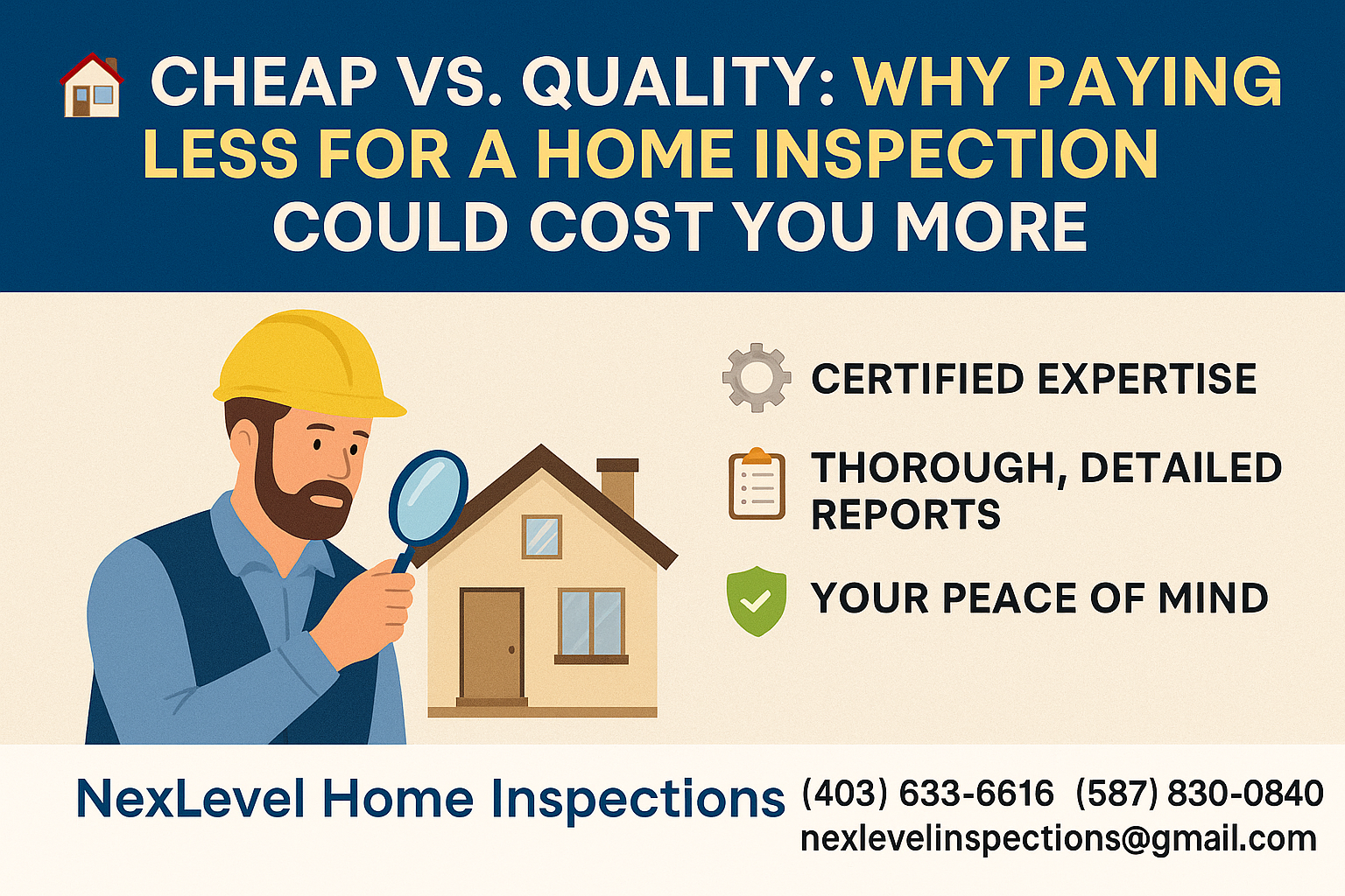 Cheap vs. Quality Why Paying Less for a Home Inspection Could Cost You More Calgary