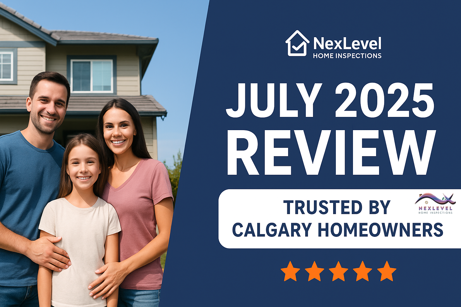 5-Star Service in July – NexLevel Home Inspections Calgary for SEO