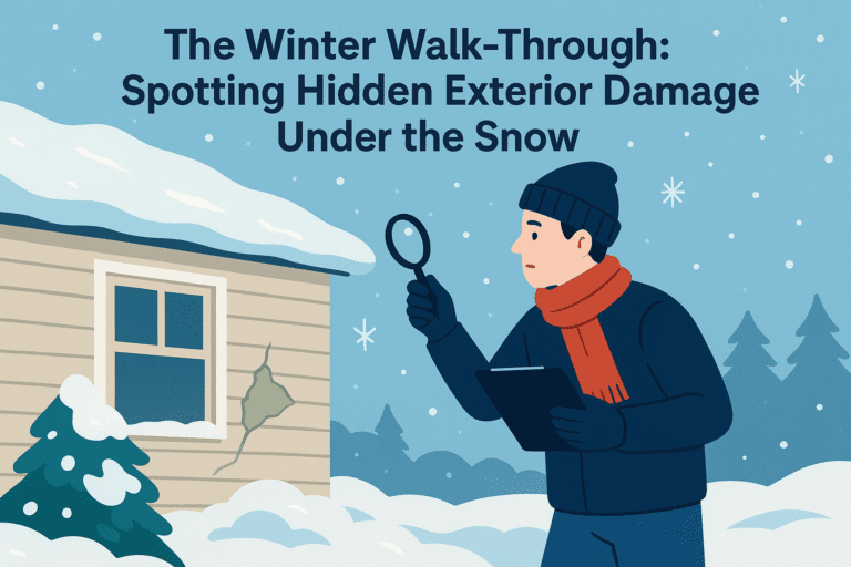 The Winter Walk-Through: Spotting Hidden Exterior Damage Under the Snow