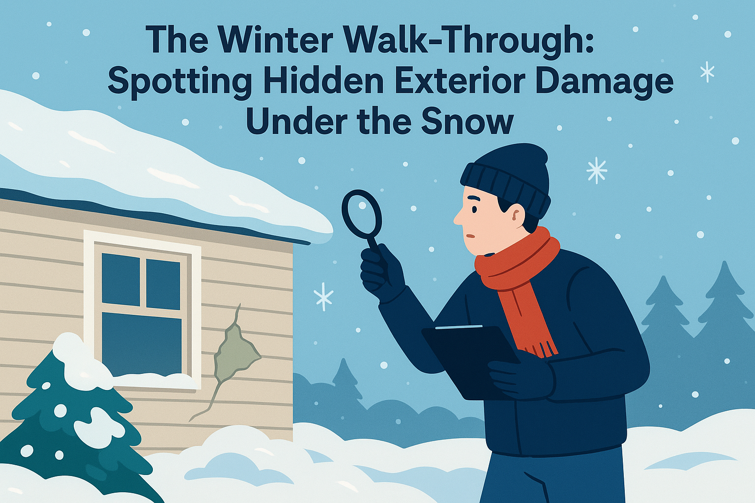 The Winter Walk-Through: Spotting Hidden Exterior Damage Under the Snow