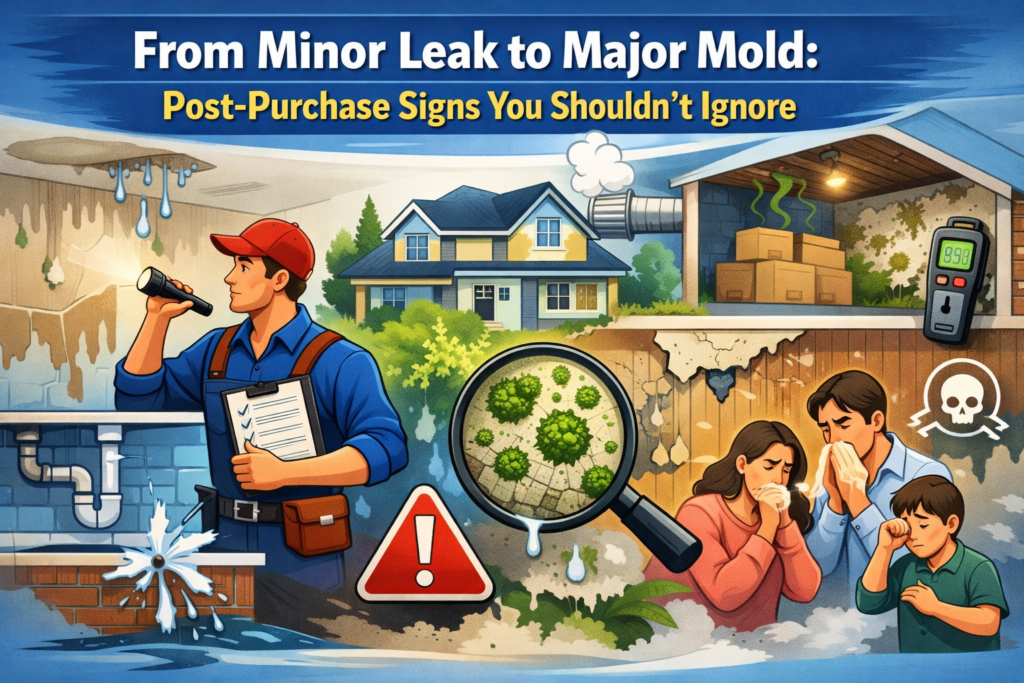 From Minor Leak to Major Mold: Post-Purchase Signs You Shouldn't Ignore