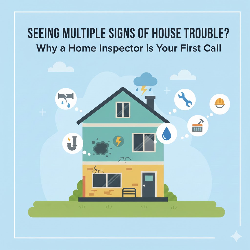 Seeing Multiple Signs of House Trouble? Why a Home Inspector is Your First Call