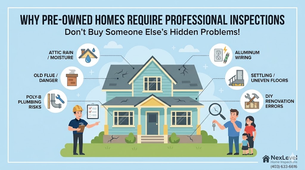 Write on Why Pre-Owned Homes Require Professional Inspections: Don't Buy Someone Else's Problems