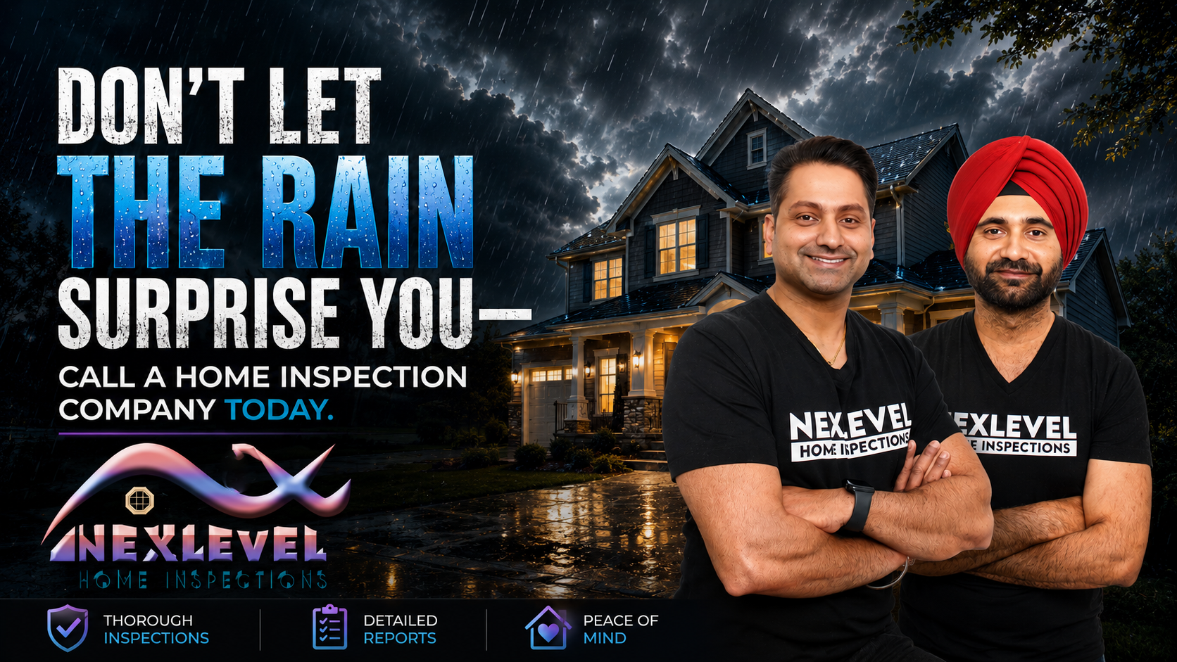 Don’t Let the Rain Surprise You—Call a Home Inspection Company Today.