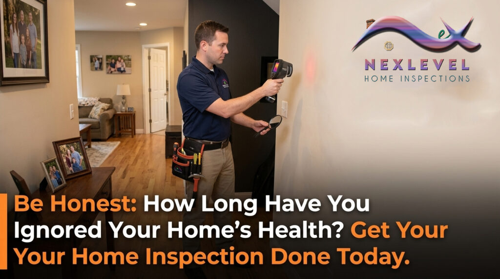 Be Honest How Long Have You Ignored Your Home’s Health Get Your Home Inspection Done Today.