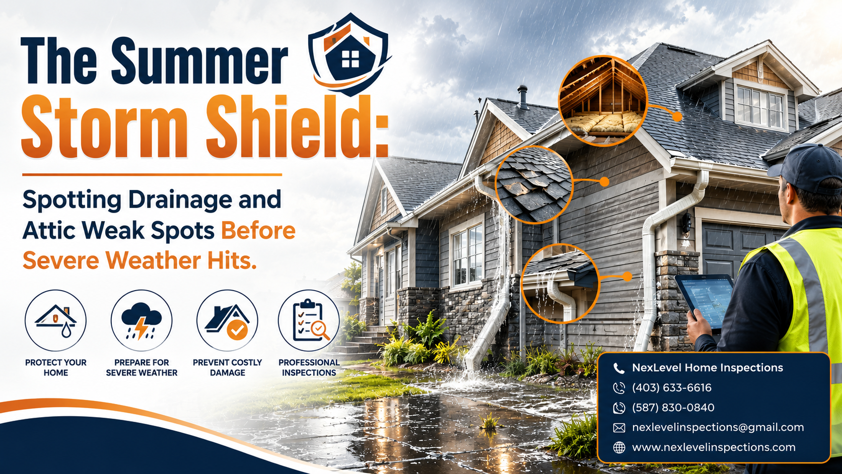 The Summer Storm Shield Spotting Drainage and Attic Weak Spots Before Severe Weather Hits.