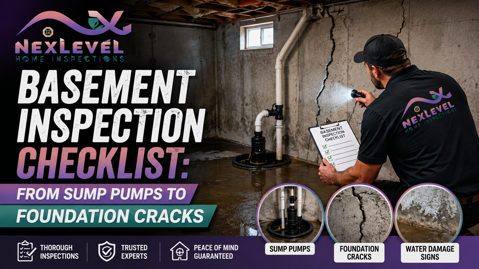 Basement Inspection Checklist From Sump Pumps to Foundation Cracks