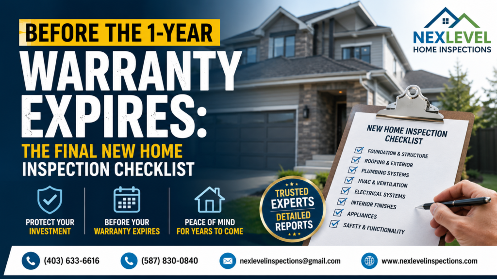 Before the 1-Year Warranty Expires The Final New Home Inspection Checklist