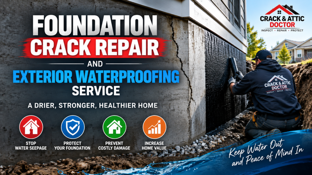 Foundation Crack Repair and Exterior Waterproofing Service