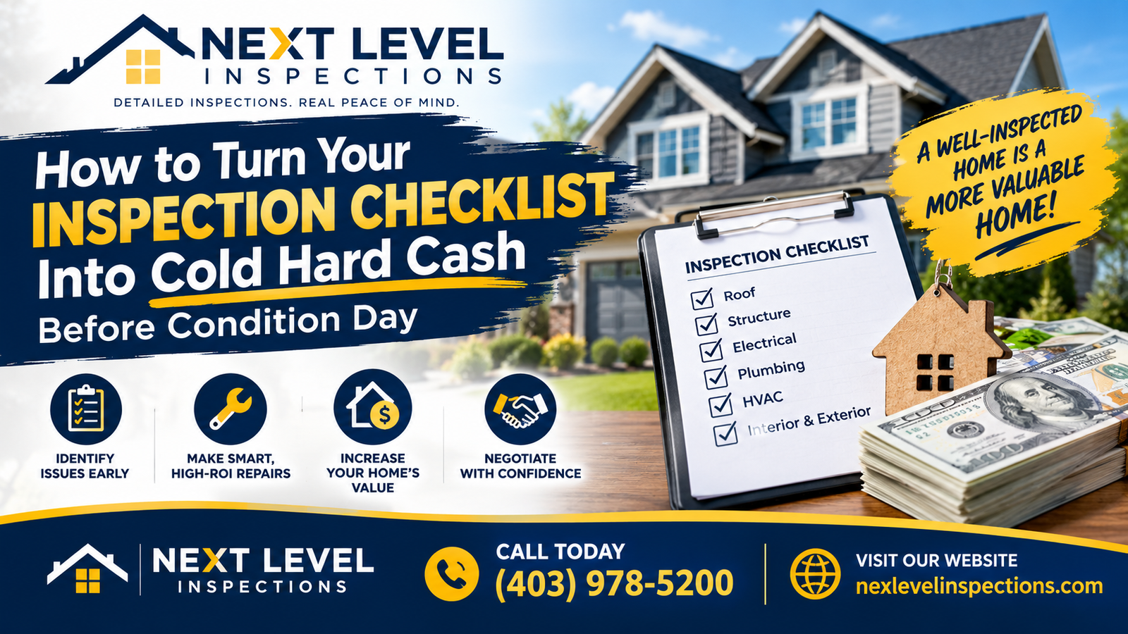 How to Turn Your Inspection Checklist Into Cold Hard Cash Before Condition Day