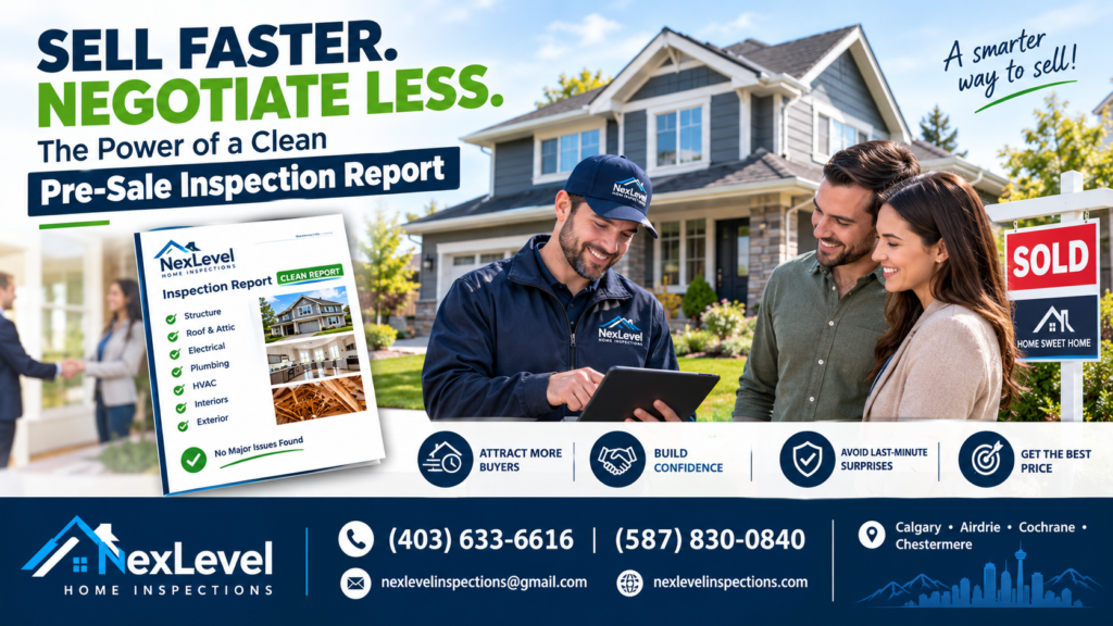 Sell Faster, Negotiate Less The Power of a Clean Pre-Sale Inspection Report